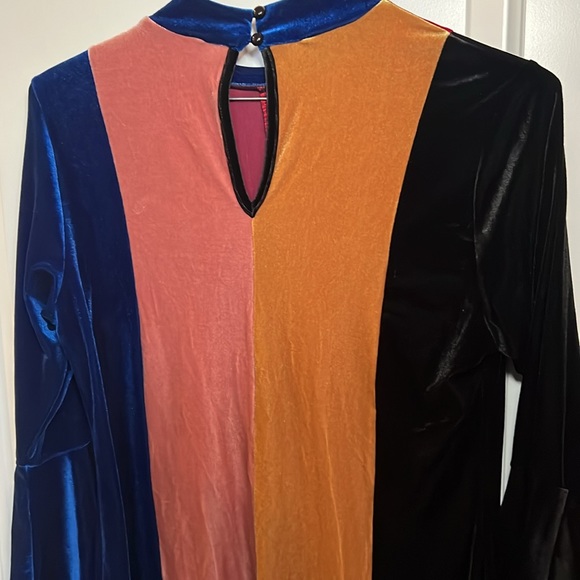 Cardi B x Fashion Nova Velvet Colorblock Dress - Picture 5 of 6